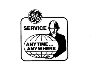 SERVICE ANYTIME ... ANYWHERE GE logo