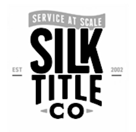 SERVICE AT SCALE SILK TITLE CO EST 2002 logo