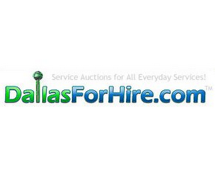 SERVICE AUCTIONS FOR ALL EVERYDAY SERVICES! DALLASFORHIRE.COM logo