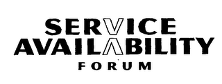 SERVICE AVAILABILITY FORUM