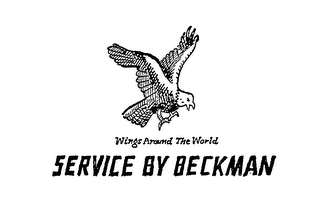 SERVICE BY BECKMAN WINGS AROUND THE WORLD logo
