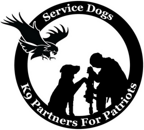 SERVICE DOGS K9 PARTNERS FOR PATRIOTS logo