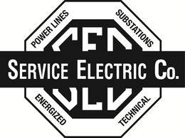 SERVICE ELECTRIC CO. SEC POWER LINES SUBSTATIONSENERGIZED TECHNICAL logo