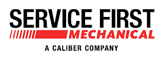 SERVICE FIRST MECHANICAL A CALIBER COMPANY logo