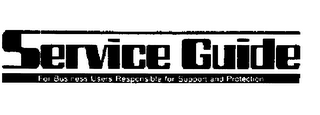 SERVICE GUIDE FOR BUSINESS USERS RESPONSIBLE FOR SUPPORT AND PROTECTION logo