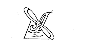 "SERVICE IN MOTION"A logo