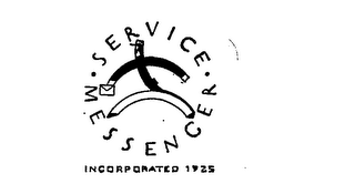 SERVICE MESSENGER INCORPORATED 1925 logo