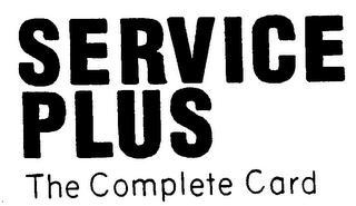 SERVICE PLUS THE COMPLETE CARD logo
