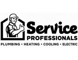 SERVICE PROFESSIONALS PLUMBING · HEATING · COOLING · ELECTRIC logo