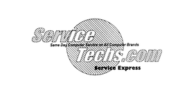 SERVICE TECH.COM SAME DAY COMPUTER SERVICE ON ALL COMPUTER BRANDS SERVICE EXPRESS logo
