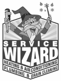 SERVICE WIZARD HEATING & AIR CONDITIONING PLUMBING & DRAIN CLEANING logo