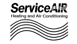 SERVICEAIR HEATING AND AIR CONDITIONING logo