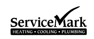 SERVICEMARK HEATING COOLING PLUMBING logo