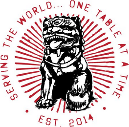 SERVING THE WORLD... ONE TABLE AT A TIME · EST. 2014 · logo