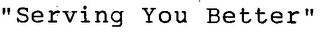 "SERVING YOU BETTER" logo