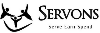 SERVONS SERVE EARN SPEND logo