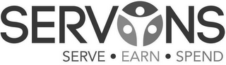 SERVONS SERVE · EARN · SPEND logo