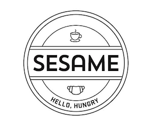 SESAME HELLO, HUNGRY logo