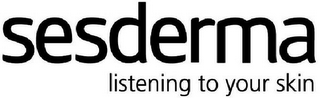 SESDERMA LISTENING TO YOUR SKIN logo
