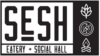 SESH EATERY + SOCIAL HALL logo