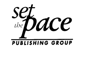 SET THE PACE PUBLISHING GROUP logo
