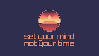 SET YOUR MIND NOT YOUR TIME logo