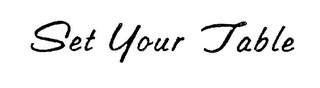 SET YOUR TABLE logo