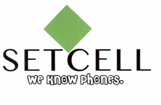 SETCELL WE KNOW PHONES logo