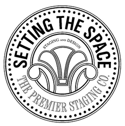 SETTING THE SPACE STAGING AND DESIGN THE PREMIER STAGING CO. logo