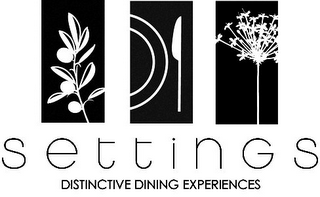 SETTINGS DISTINCTIVE DINING EXPERIENCES logo