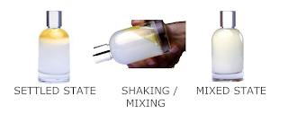 SETTLED STATE SHAKING / MIXING MIXED STATE logo