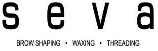SEVA BROW SHAPING · WAXING · THREADING logo