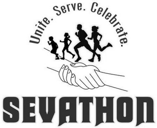 SEVATHON UNITE. SERVE. CELEBRATE. logo