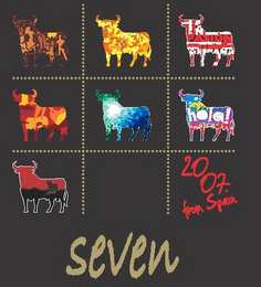 SEVEN 2007. FROM SPAIN PASION HOLA! logo