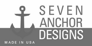 SEVEN ANCHOR DESIGNS MADE IN USA logo