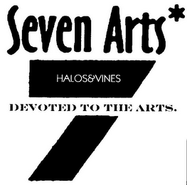 SEVEN ARTS 7 HALOS&VINES DEVOTED TO THE ARTS. logo
