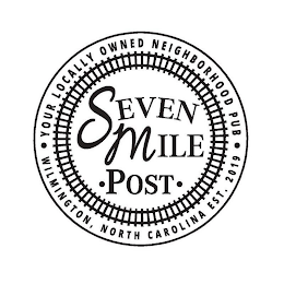 SEVEN MILE POST YOUR LOCALLY OWNED NEIGHBORHOOD PUB WILMINGTON, NORTH CAROLINA EST. 2019 logo