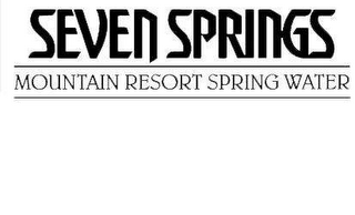 SEVEN SPRINGS MOUNTAIN RESORT SPRING WATER logo