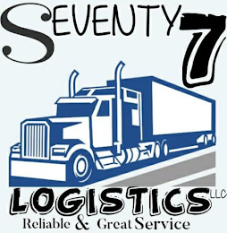 SEVENTY 7 LOGISTICS LLC. RELIABLE & GREAT SERVICE. logo