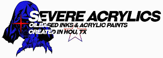SEVERE ACRYLICS OILBASED INKS & ACRYLIC PAINTS CREATED IN HOU TX logo