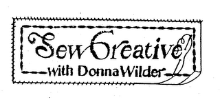 SEW CREATIVE WITH DONNA WILDER logo