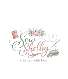 SEW SHELBY STITCHED WITH LOVE logo
