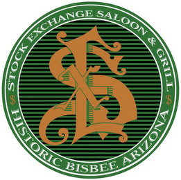 SEX STOCK EXCHANGE SALOON & GRILL HISTORIC BISBEE ARIZONA logo