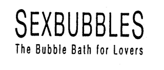 SEXBUBBLES THE BUBBLE BATH FOR LOVERS logo