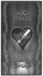 SEXY ITALIA DRINK & LOVE ENERGY DRINK logo