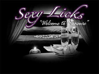 SEXY LICKS "WELCOME TO PLEASURE" logo