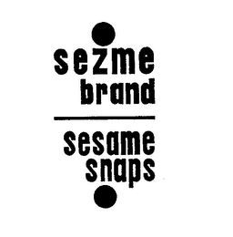 SEZME BRAND SESAME SNAPS logo