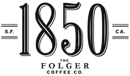 S.F. 1850 CA. THE FOLGER COFFEE CO. logo
