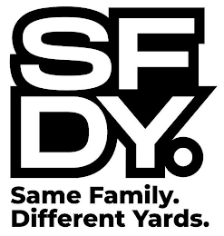 SF DY. SAME FAMILY. DIFFERENT YARDS. logo