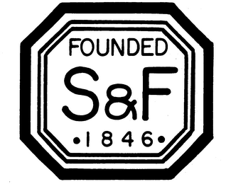 S&F FOUNDED 1846 logo